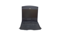 19" 1U single rail LCD w/16 port Cat-5 KVM Switch - AL-UV916L